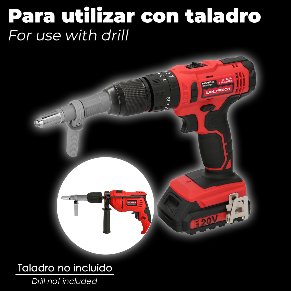 Kit Remachadora Para Taladro 4